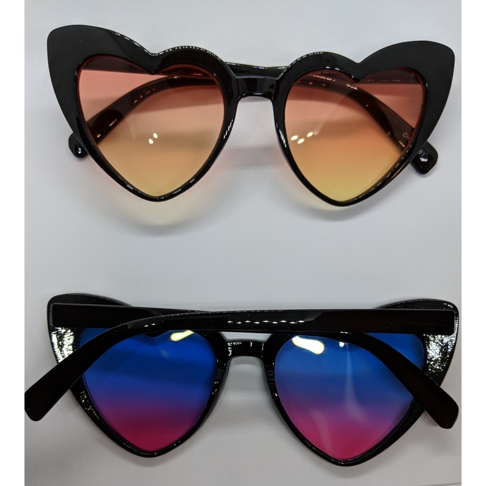 Nwt Heart Frame Ombre Rainbow Sunnies - Picture 2 of 2